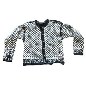 Dale of Norway Casual Collection Womens Wool Cardigan Sweater Jacket Medium READ